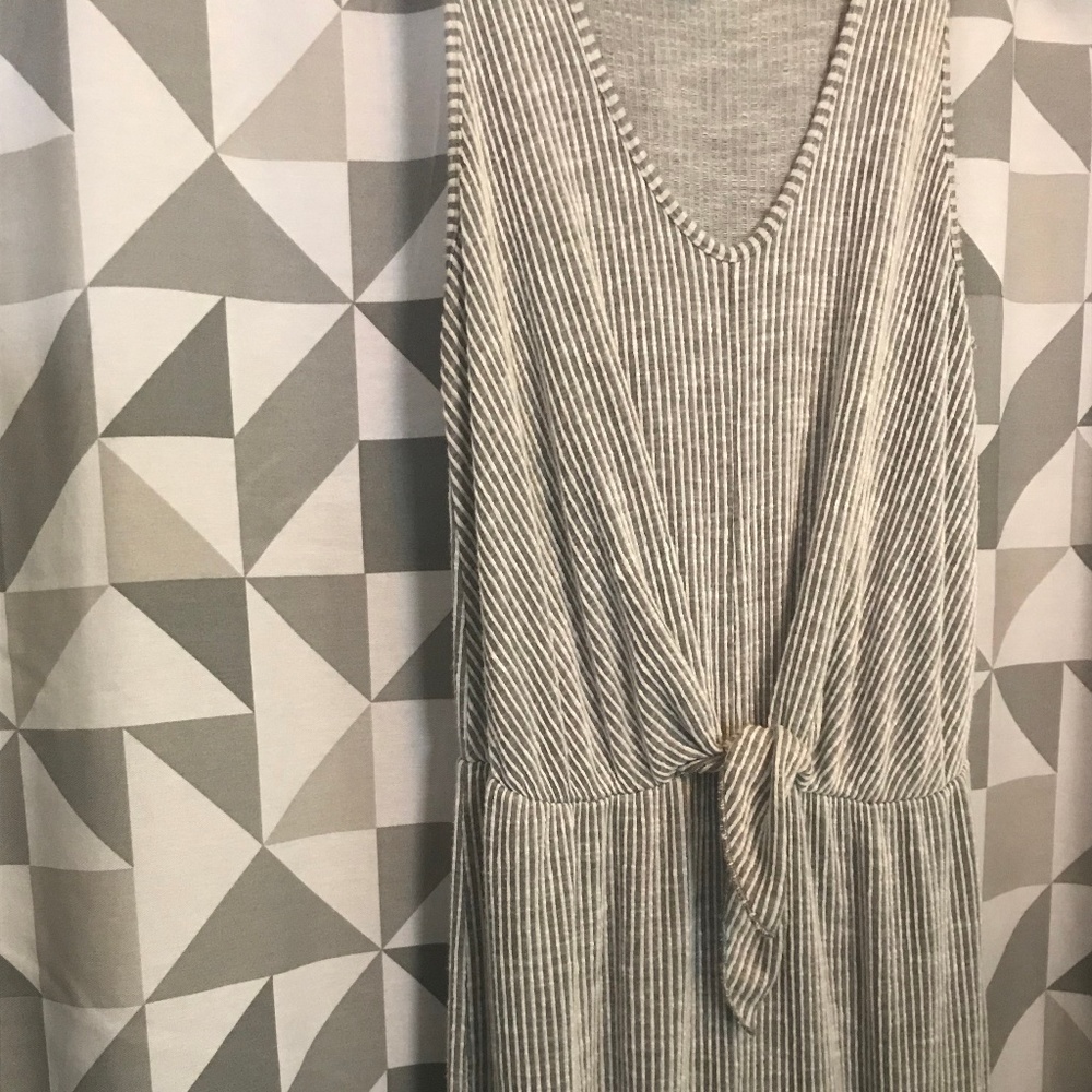 Pinstriped Jumpsuit